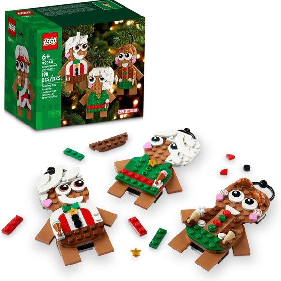 NEW Lego Gingerbread Ornaments Christmas Tree Decor Building Set 40642 Includes - Picture 13 of 16